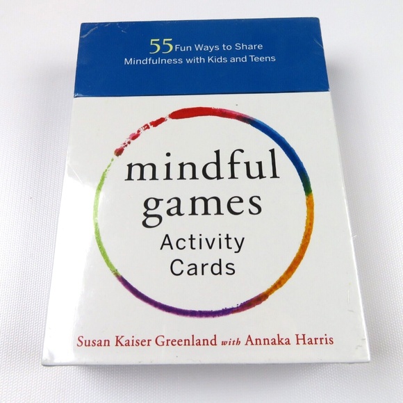 NEW-MINDFUL GAMES Activity Cards Kids & Teens By Susan Kaiser Greenland - Picture 1 of 3